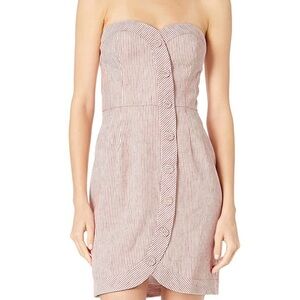 NWT BCBGMaxAzria Pinstripe Bustier Dress 8